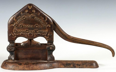 A DODGE CITY KS GROCER ADVERTISING TOBACCO CUTTER