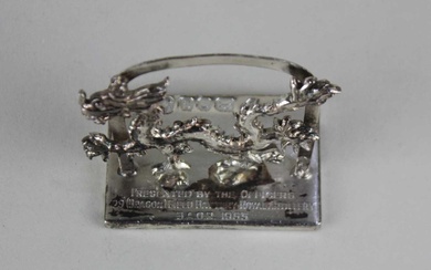 A Elizabeth II silver card holder