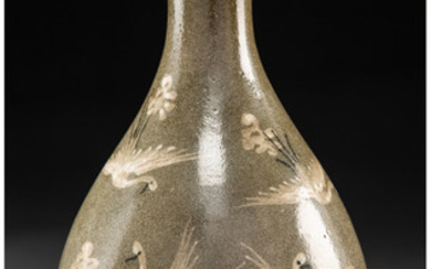 A Korean Goryeo Ware Pear-Shaped Vase