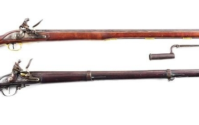 (A) LOT OF 2: REPRODUCTION TOWER BROWN BESS AND PERIOD