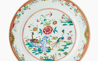 A Large Chinese Famille Rose Dish