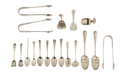 A MIXED GROUP OF GEORGE III STERLING SILVER FLATWARE View at The Barley Mow Centre W4 4PH, from Friday 1st December
