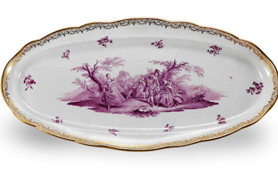 A Meissen porcelain serving platter