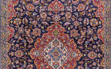 A Persian Hand Knotted Kashan Carpet, 330 X 205