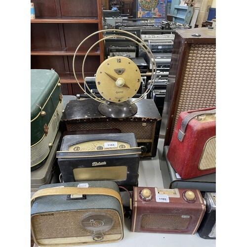 A Roberts portable radio, and various other audio equipment ...