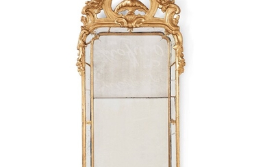 A Rococo mirror by Niclas Meunier, (Stockholm 1754-1797).