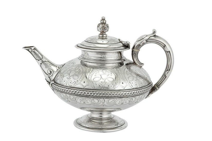 A Victorian sterling silver four-piece tea and coffee