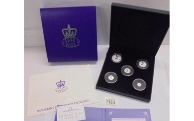 A cased Queen Elizabeth II 1926-2022 silver sovereign set an...