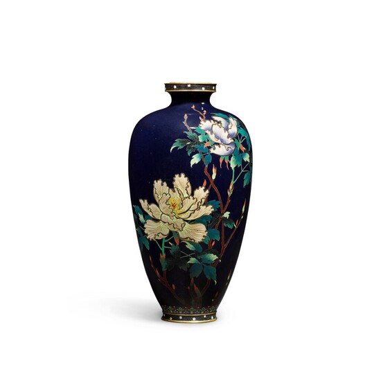A cloisonné enamel vase | Attributed to Hayashi Kodenji (1831-1915) | Meiji period, late 19th century