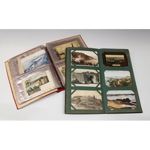 A collection of various vintage Channel Island postcards, to...