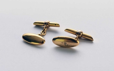A pair of 15ct gold cufflinks