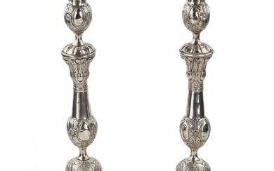 A pair of silver Saturday candlesticks. Kyiv 1878