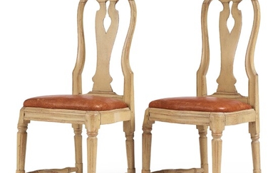 A pair of transition chairs, second half of the 18th Century.