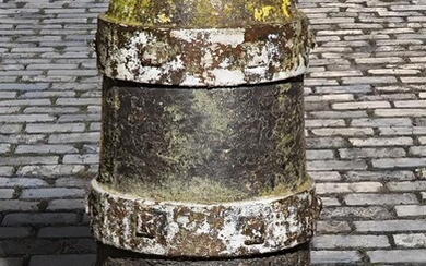 A rare and unusual French cast iron bollard