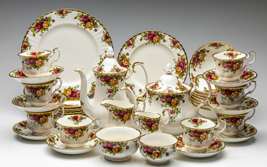 A suite of Royal Albert 'Old Country Roses' Comprising: 1...