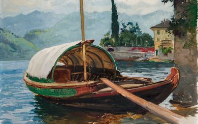 ALDO RAIMONDI (1902-1998), Motivo sul lago di Como, 1942