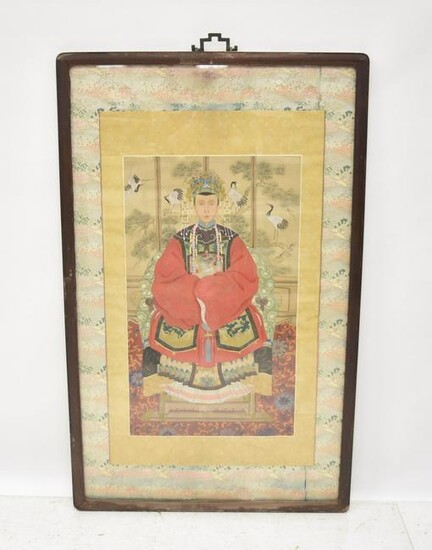 ANTIQUE CHINESE ANCESTRAL PAINTINGS ON SCROLL