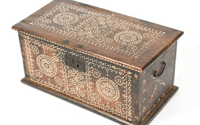 ANTIQUE MOTHER-OF-PEARL INLAID CHEST