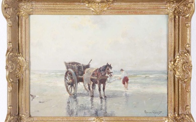 Aarnout van Gilst (1898-1981), Schelpenvisser op het strand