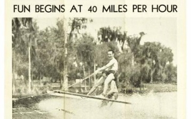 Advertising Poster Timely Events Water Skiing Florida