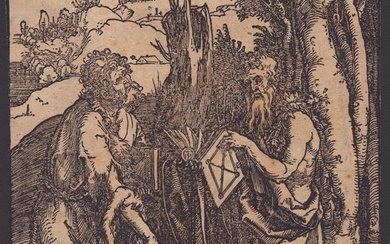 Albrecht Dürer (1471 - 1528), Saint John the Baptist and Saint Onuphrius