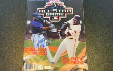 Alex Rodriguez "7X All Star" Signed 2003 All Star Game Program With Steiner COA