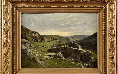 Alexandre Rene VERON (1826-1897) Paysage...