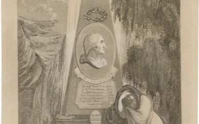 America lamenting her Loss at the Tomb of General Washington... (Stauffer 22; Hart 147; Wick 70), James Akin