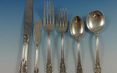 American Victorian by Lunt Sterling Silver Flatware Set 8 Service 51 Pieces