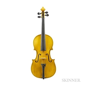 American Violin, Anthony F. Barbuto, North Adams, 1961, bearing the maker's label, length of back 359 mm, with case.Musical Instrument