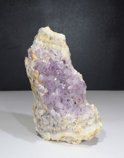 Amethyst (purple variety of quartz) Crystals on matrix - 10×19×7.5 cm - 1500 g - (1)