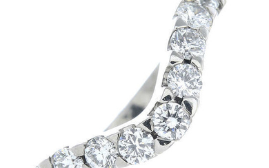 An 18ct gold brilliant-cut diamond ring.