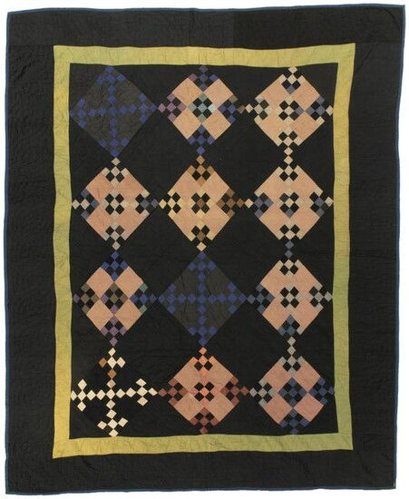 An Amish Double Nine Patch quilt