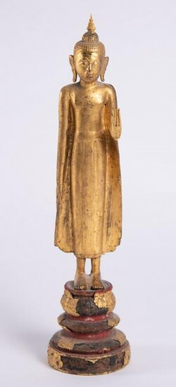 An Antique Gilt Wood Buddha