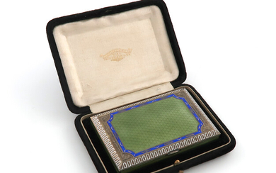 An Austrian silver-gilt and enamel box