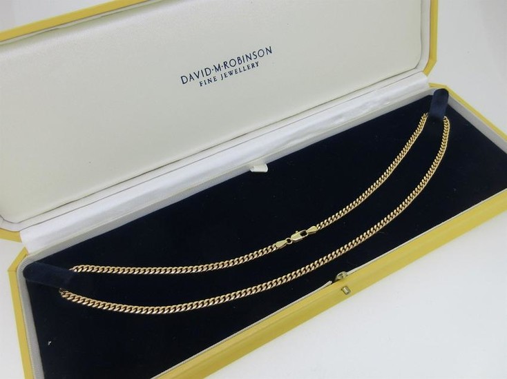 An Italian 9ct gold chain necklace by Unoaerre
