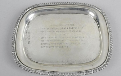An early George V Scottish silver small salver or dish