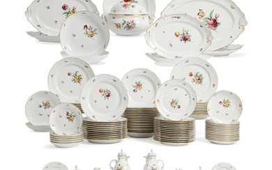 An extensive Nymphenburg porcelain part service