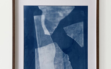 Anastasia Litvinova; halfbreaks, 2019; cyanotype on paper, 49x59 cm, 50x70 cm framed