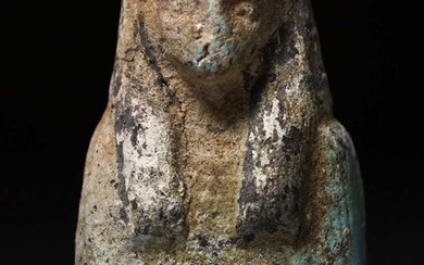 Ancient Egyptian Faience Shabti - 10.5 cm