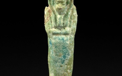 Ancient Egyptian Faience Shabti 6.1 cm - (1)