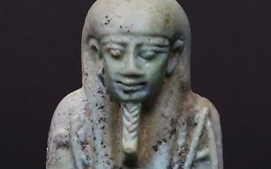 Ancient Egyptian Faience Ushabti for the priest PA-DI-OSIR - 137×0×0 mm