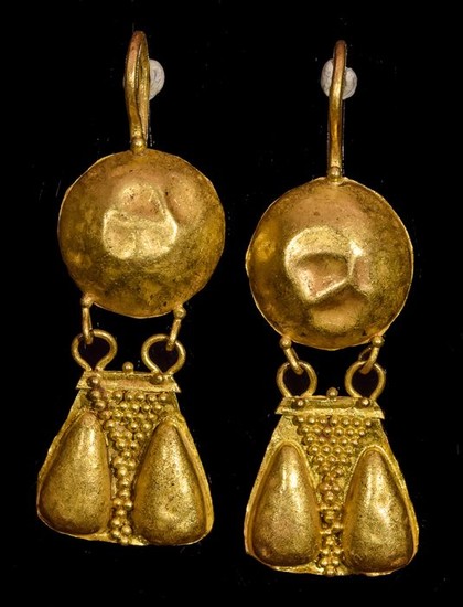 Ancient Greek, Hellenistic Gold Earrings
