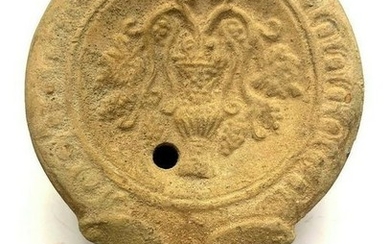 Ancient Roman Pottery Oil Lamp