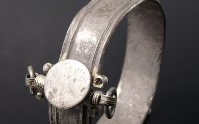 Ancient Roman Silver Bracelet.Good Condition - 52mm internal diam