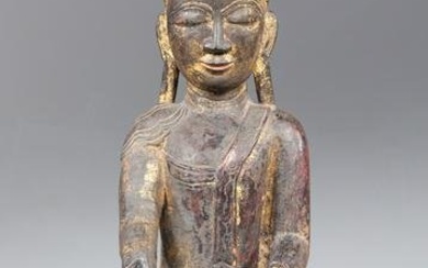 Antique Carved South Asian Buddha Figure