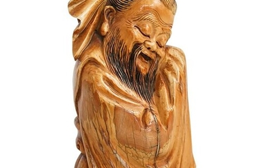 Antique Chinese Hand Carved Lohan