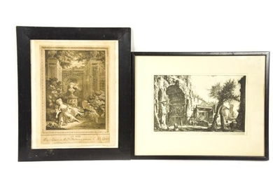Antique French & Italian Architectural Engravings