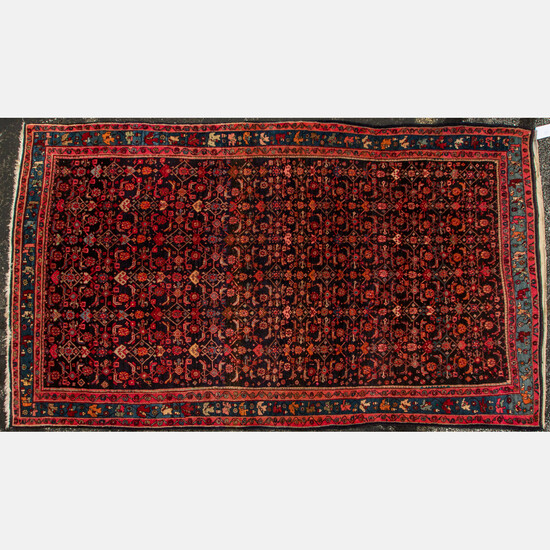 Antique Persian Bijar Wool Rug