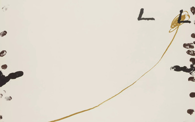 Antoni Tàpies, Spanish 1923-2012, Dib 1, 1974; lithograph in colours...